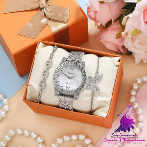 Diamond Butterfly Zircon Bracelet Quartz Watch