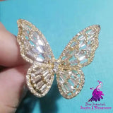 Women’s Fashion Dignified Hollow Butterfly Shape Ring