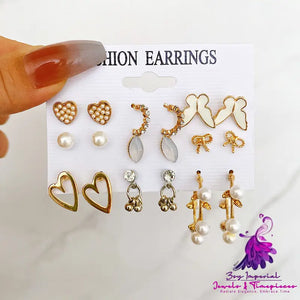 Butterfly Hollow Out Earring Set