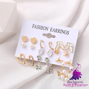 Butterfly Hollow Out Earring Set