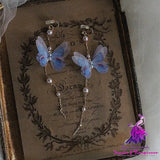 Long Tassel Butterfly Super Fairy Style Earrings Without