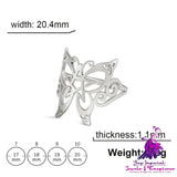 Pentagram Pointed Wing Butterfly Ring