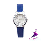 Girls Waterproof Butterfly Dial Quartz Watch