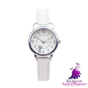 Girls Waterproof Butterfly Dial Quartz Watch