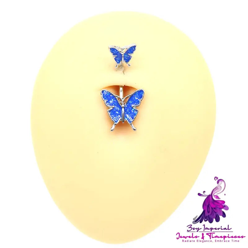 Butterfly Navel Stud Piercing