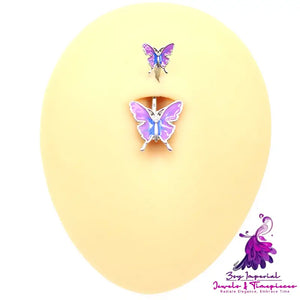 Butterfly Navel Stud Piercing