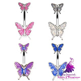 Butterfly Navel Stud Piercing