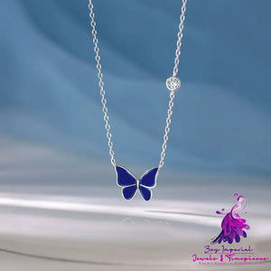 Color-changed Butterfly Necklace