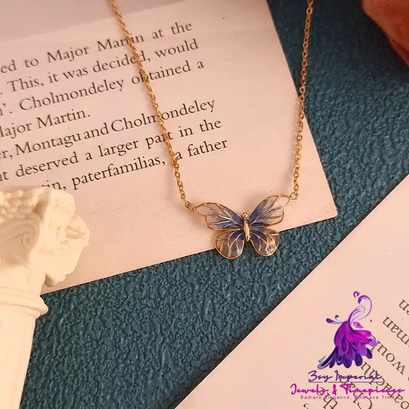 Butterfly Necklace Ring Earrings Fashion