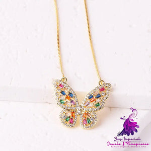 Hip Hop Butterfly Necklace