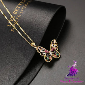 Hip Hop Butterfly Necklace