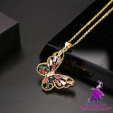 Hip Hop Butterfly Necklace