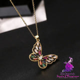 Hip Hop Butterfly Necklace