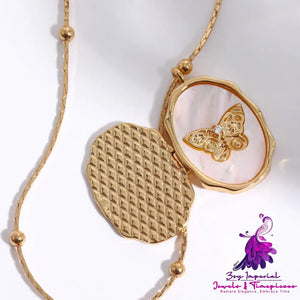 Butterfly Photo Frame Necklace