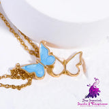 Butterfly Sweater Chain Necklace