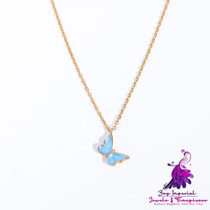 Butterfly Sweater Chain Necklace