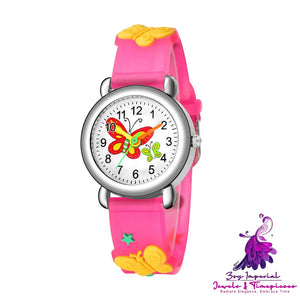 Cute Butterfly Pattern Children’s Quartz Watch