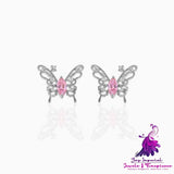 Hollow Out Butterfly Studs