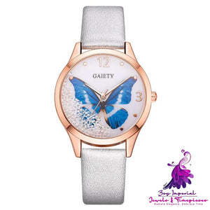 Gaiety Rhinestone Butterfly Women’s Watch