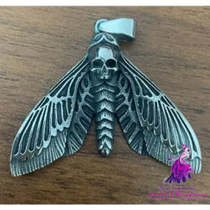 Skull Butterfly Wings Retro Necklace