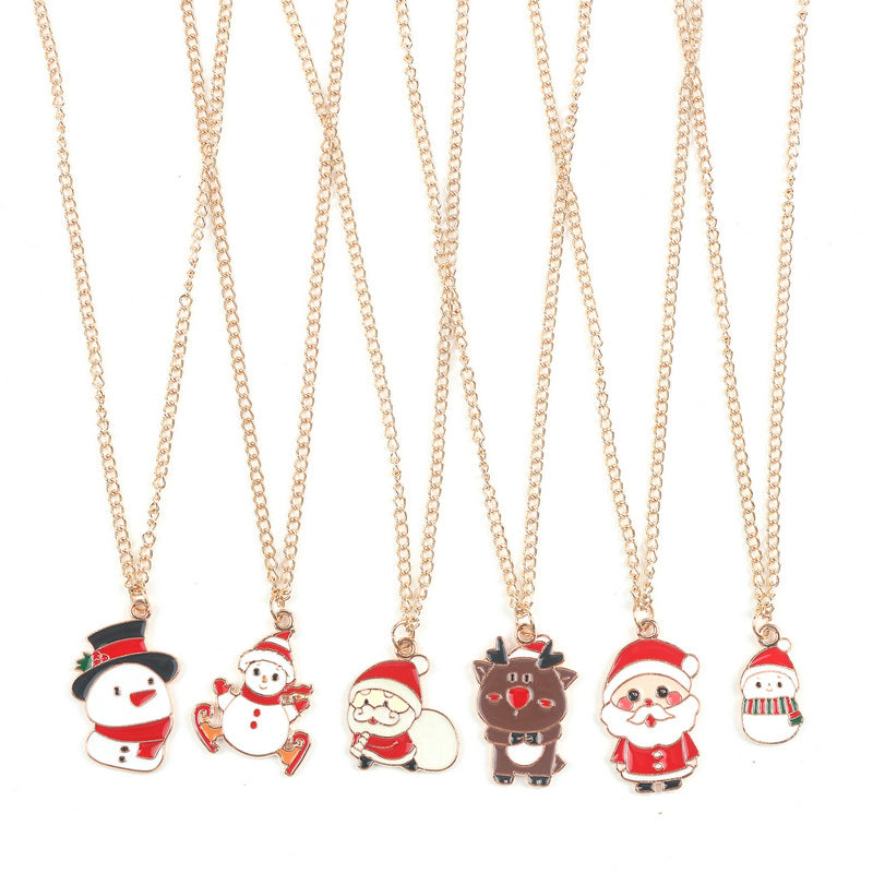 Cartoon Santa Claus Necklace