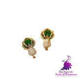 Cabbage Earrings Female Niche Design Temperament