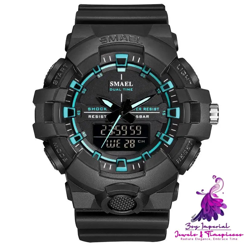 Sports Dual Display Calendar Watch for Men