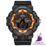 Sports Dual Display Calendar Watch for Men