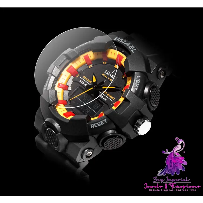 Sports Dual Display Calendar Watch for Men