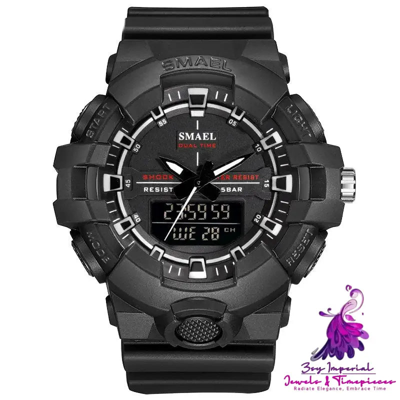 Sports Dual Display Calendar Watch for Men