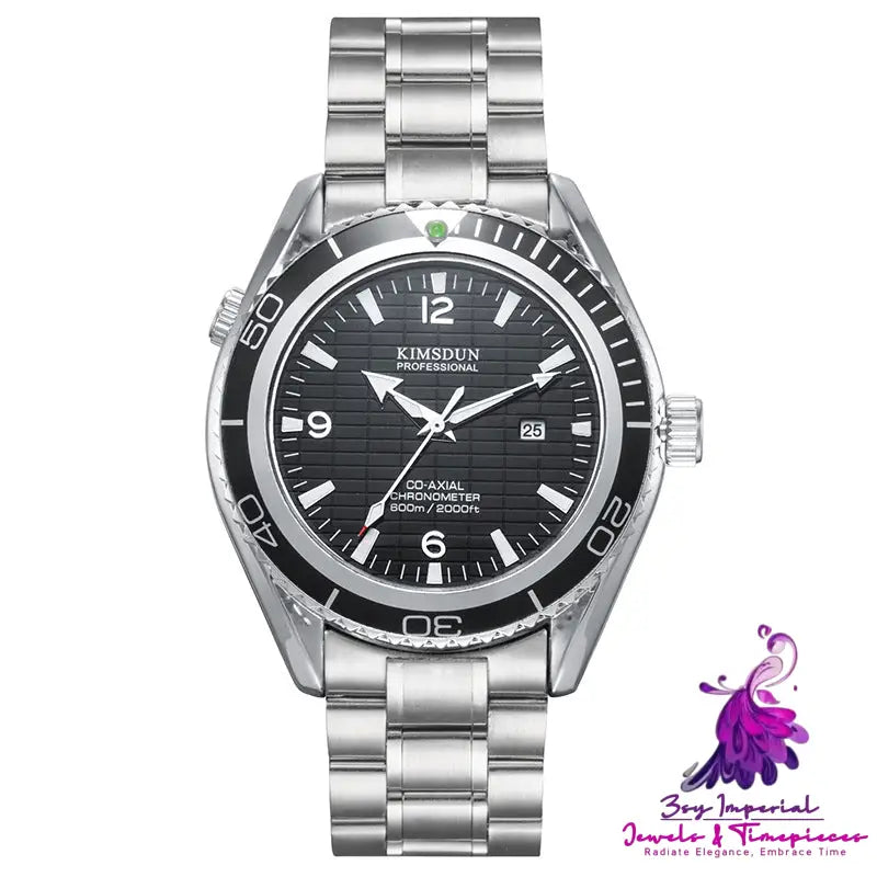 Stainless Steel Calendar Quartz Watch