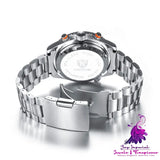 Stainless Steel Calendar Quartz Watch