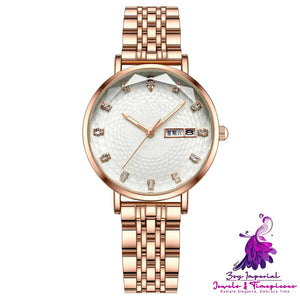 Fashion Waterproof Calendar Women’s Quartz Watch