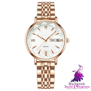 Fashion Waterproof Calendar Women’s Quartz Watch