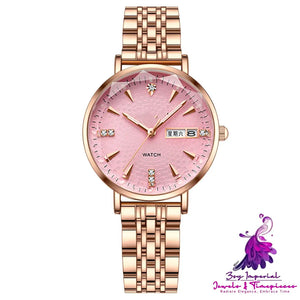 Fashion Waterproof Calendar Women’s Quartz Watch