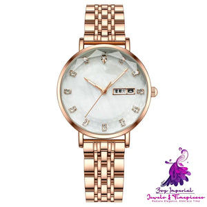 Fashion Waterproof Calendar Women’s Quartz Watch