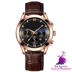 Genuine Leather Waterproof Watch