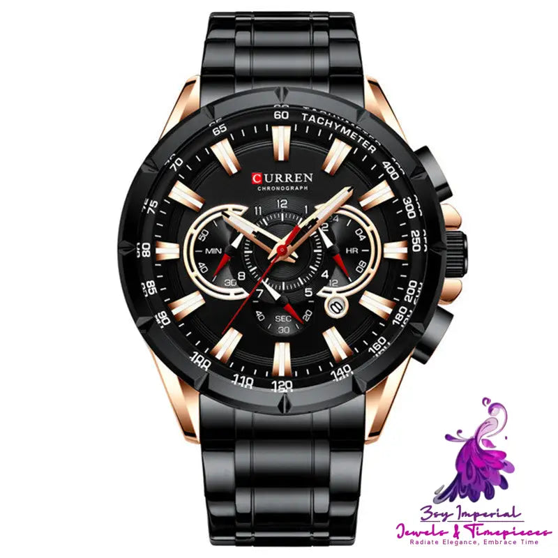 Quartz Multifunctional Men’s Watch