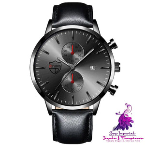 Leather Calendar Luminous Men’s Quartz Watch