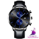 Leather Calendar Luminous Men’s Quartz Watch