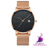 Simple Calendar Quartz Watch