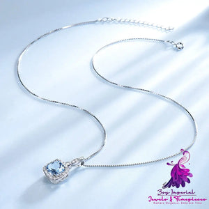 Sky Blue Topaz Sterling Silver Necklace