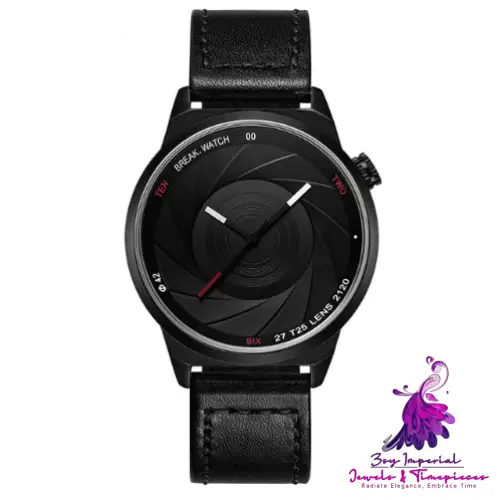 Unique Camera Style Quartz Watch for Men and Women