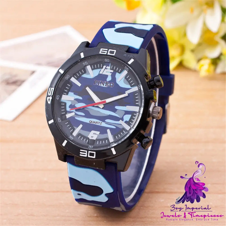 Camouflage Silicone Fashion Watch