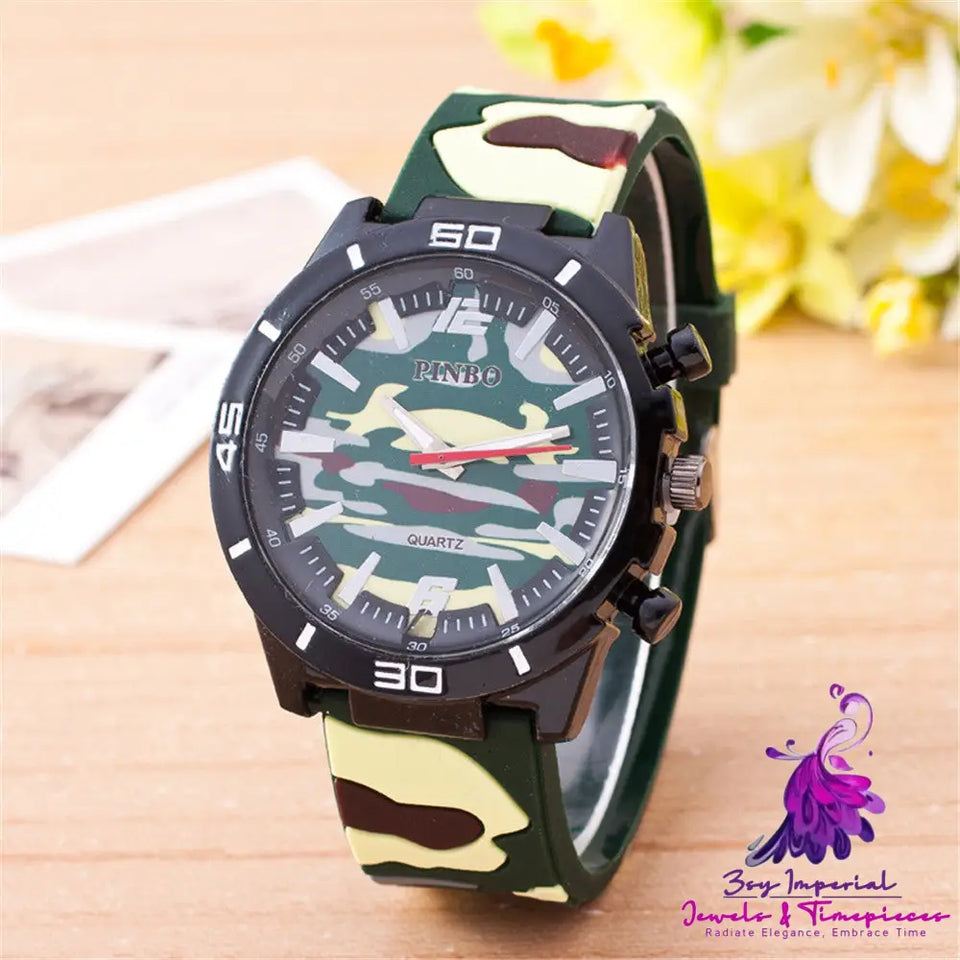 Camouflage Silicone Fashion Watch