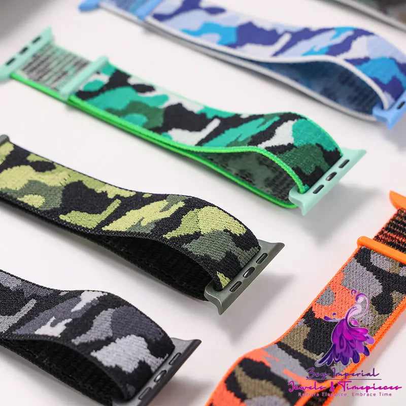 Camouflage Nylon Loop Sports Creative Watch Strap