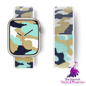 Camouflage Nylon Loop Sports Creative Watch Strap