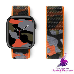 Camouflage Nylon Loop Sports Creative Watch Strap