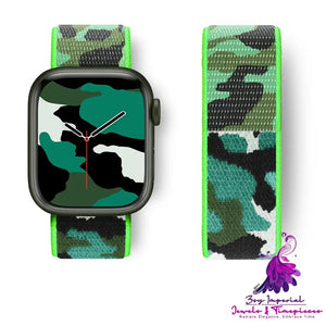 Camouflage Nylon Loop Sports Creative Watch Strap