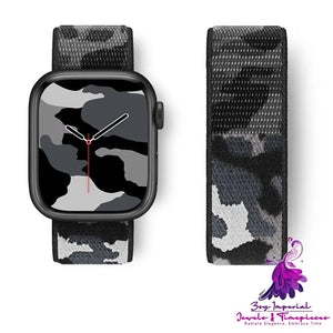 Camouflage Nylon Loop Sports Creative Watch Strap